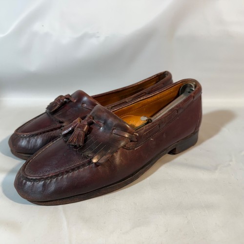 Mocassini vintage Timberland in pelle kiltie 10 m nappa made in USA slip on casual