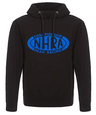 JH Design NHRA National Hot Rod Association Black Logo Hoodie Cover