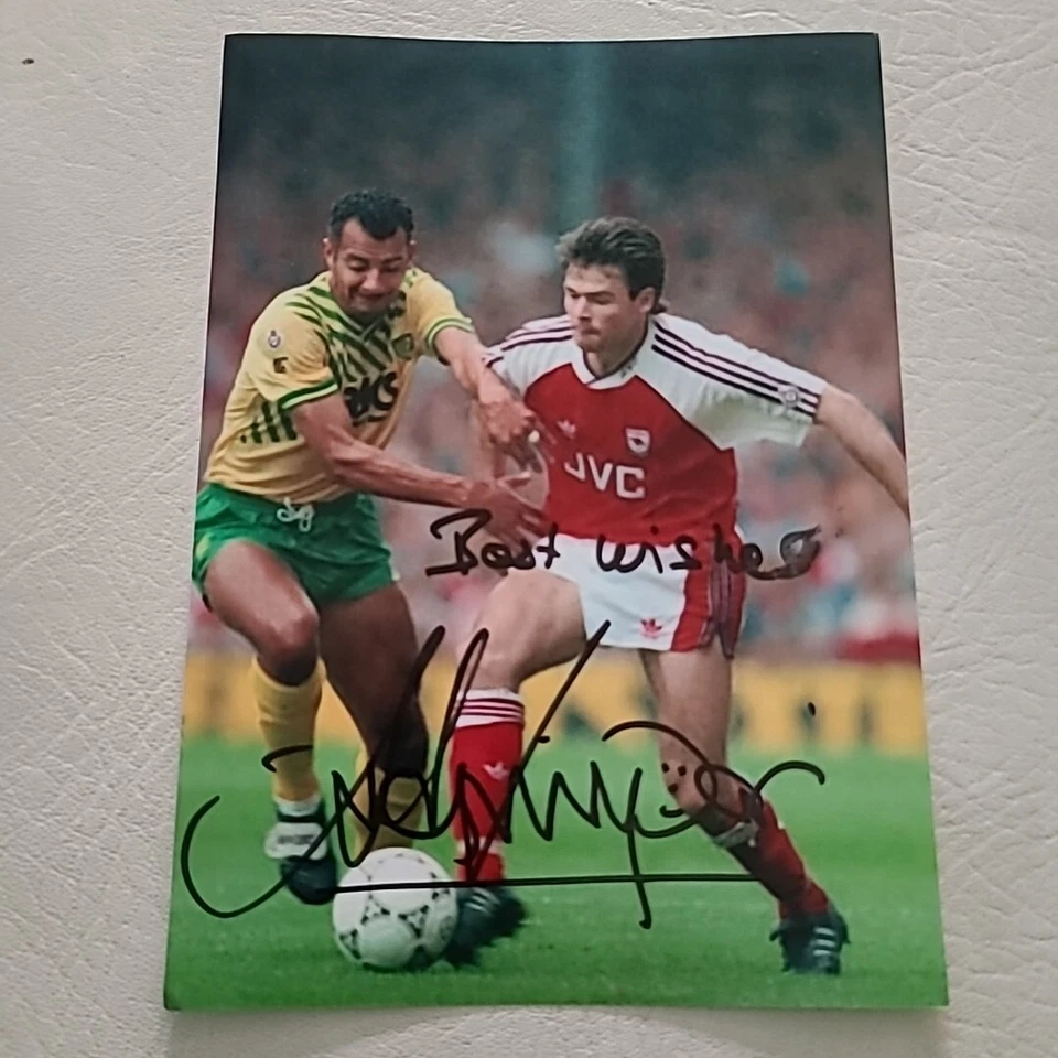 Andrers Limpar Arsenal Genuine Hand Signed 7x5 photo  Autograph - Image 1 of 1