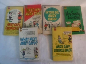 VTG Lot of 6 G/VG Andy Capp by Smythe Pocketbook Comic Collection - Picture 1 of 2