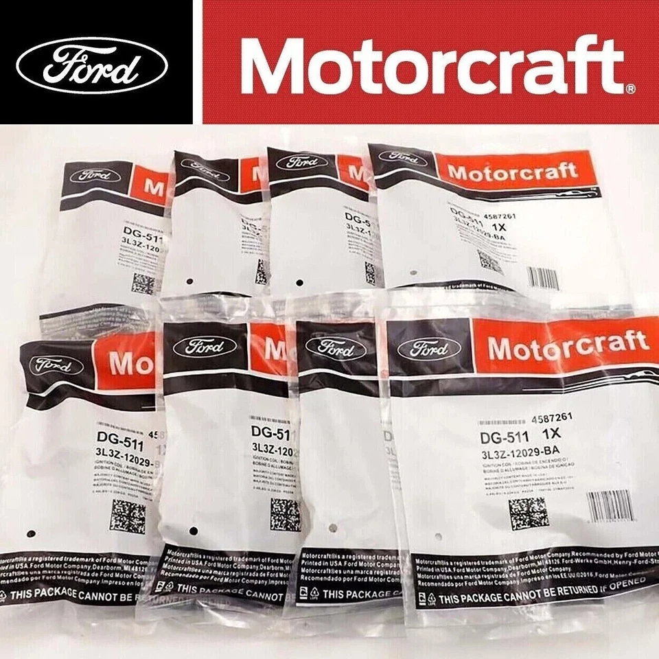 8pcs NEW GENUINE Motorcraft Ignition Coil DG-511 Fit 04-08 Ford F150 Expedition - Image 1 of 4