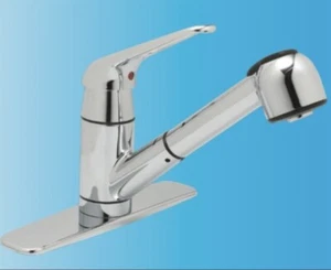 Nuovo Gemline GLC-150SS Rubinetto da cucina estraibile maniglia singola acciaio inox - Foto 1 di 12