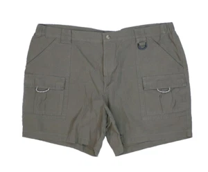 Columbia Mens Green Flat Front PFG Fishing Hiking Outdoors Cargo Shorts XXL 7L - Picture 1 of 9