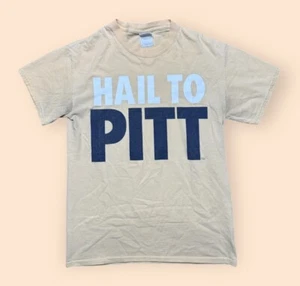 Camiseta De Colección Pitt Panthers Y2K Pequeña Amarilla Hail To Pitt Años 2000 De Colección - Imagen 1 de 4