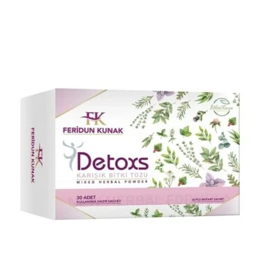 Feridun Kunak Detoks Çayı - 30 Adet - Detoxs Karışık Bitki Tozu - Image 1 of 4