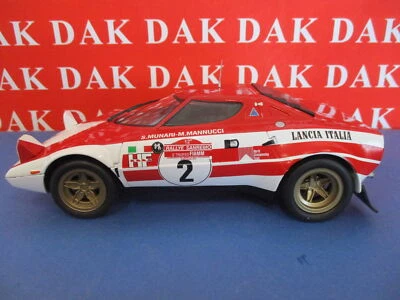 Die cast 1/18 Modellino Auto Lancia Stratos Rally San Remo 1974 S. Munari - Immagine 1 di 4