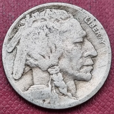 1921 S Buffalo Nickel 5c Circulated #60598 Cover