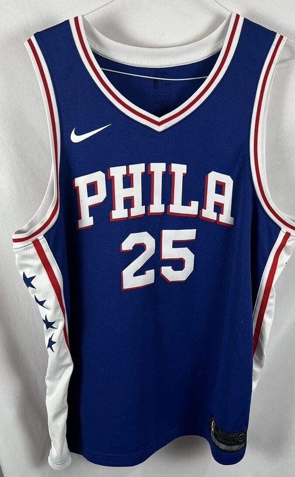 Nike Engineered Philadelphia Phila 76ers Ben Simmons’s #25 Swingman Jersey 56 - Image 1 of 4