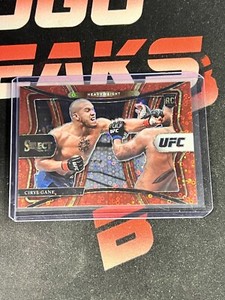 2021 Select UFC Prizms Red Disco Premier Level #180 Ciryl Gane ROOKIE RC /199