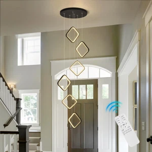 LED Home Lamp Dimmable Stair Chandelier Lighting Pendant Light Bar Ceiling Light - Picture 1 of 7