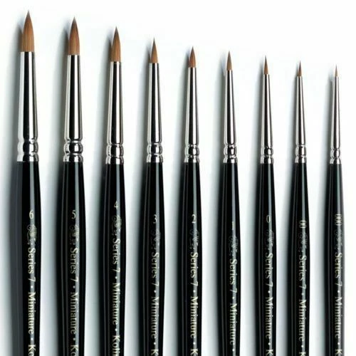 Winsor & Newton Series 7 Kolinsky Sable Brush Round for Watercolor Size 8