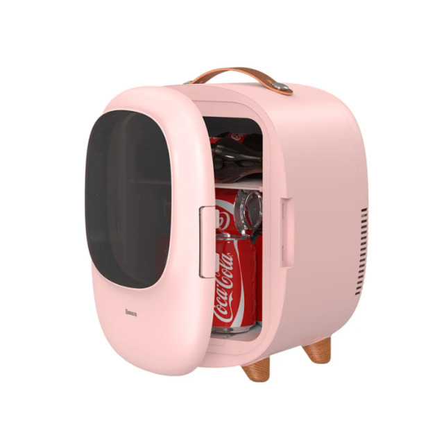  Helen-Box – Mini nevera para coche, refrigerador, portátil, 12  V, para viajes, para camping, conducir en color rosa : Electrodomésticos