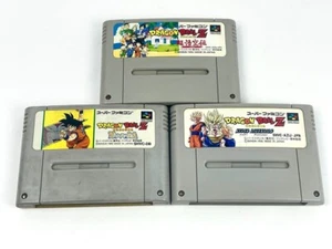 SYY60 Nintendo Super Famicom DRAGON BALL Z Goku, Saiyan & Hyper Dimension SET JP - Picture 1 of 1