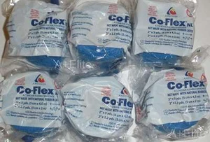 ANDOVER CO-FLEX NL 2"x5Yds BLUE 6-PACK Cohesive Flexible Elastic Bandages USA - Picture 1 of 3