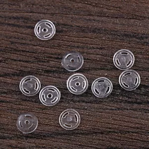 20 Pairs Mini Snap Buttons Clear Baby Toy Clothing Sewing Button DIY Handcrafts - Picture 1 of 4