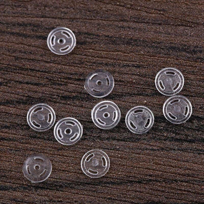 20 Pairs Mini Snap Buttons Clear Baby Toy Clothing Sewing Button DIY Handcrafts - Image 1 of 4