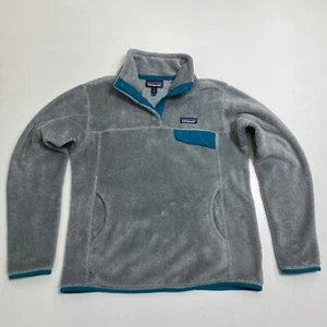 Pullover Patagonia Re-Tool Snap para mujer M gris cuello falso polar Polartec 25442 - Imagen 1 de 14