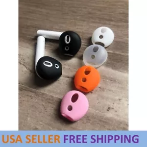 2 Pair Soft Rubber Ear Tips Earbud Holder Cover for Apple AirPods 1st 2nd gen - Picture 1 of 14