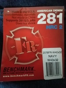 ARC & FLAME RESISTANT Benchmark FR Men's AMERICAN DENIM Jeans (281) HRC2 2078 - Picture 1 of 6