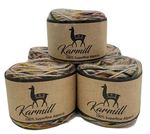 Alpaca Wool 100% Superfine Alpaca Sport Weight  Lot of 5 Skeins Confetty CF02 - Picture 1 of 5