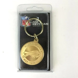 Buffalo Bills NFL Football Coin Keychain Highland Mint Made In USA Metal Gold - Picture 1 of 3