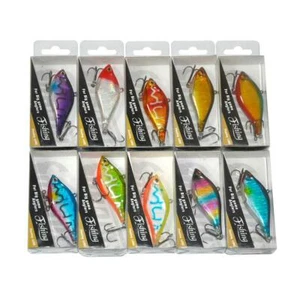 10pcs 2.6inch 0.32oz Hard Fishing Lures Baits Vibration VIB Lipless Crankbaits - Picture 1 of 7