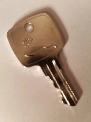 (1) John Deere Ignition Key Loaders Tractors Backhoes with OEM Logo AR51481 - Image 1 of 3