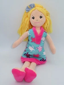 Muñeca de trapo pelícano The Preppy vestido de tortuga marina peluche 18" rubio juguete de peluche - Imagen 1 de 7