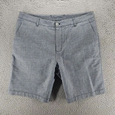 Ashworth Shorts Mens Size 36 Flat Front Blue Textured - Image 1 of 4