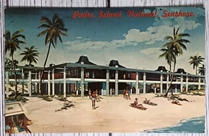 Padre Island National Seashore TX Public Use Building Beach Postcard - Picture 1 of 2