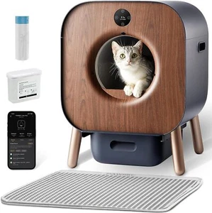 PAWBBY P1 Ultra Arenero Gatos Autolimpiable,Inodoro para Gatos,Control de APP - Imagen 1 de 8