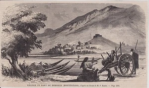 1860 -- VUE DU FORT DE DOBOSCH MONTENEGRO 3J458 - Foto 1 di 1