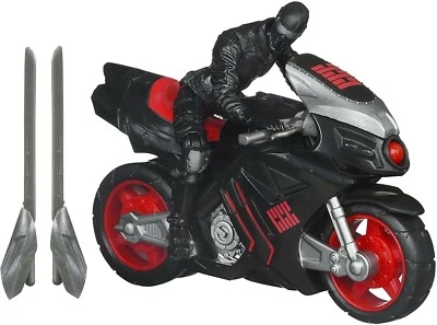 GI JOE RETALIATION EXCLUSIVE SET LOT 3 SNAKE EYES FIREFLY FLINT FIGURES & BIKES! - Image 1 of 3