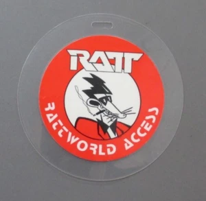RATT backstage pass laminated RATTWORLD ACCESS RARE Circle AUTHENTIC OTTO! - Picture 1 of 1