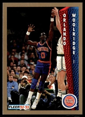 1992-93 Fleer Orlando Woolridge Detroit Pistons #71 - Image 1 of 2