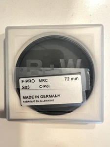 B + W 72mm F-Pro, S03 Circular Polarizer - Picture 1 of 5