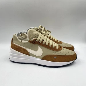 Nike Waffle One Schuhe Herren Größe 6,5 Hellbraun Leder Wildleder DX9428-200 Turnschuhe - Bild 1 von 10