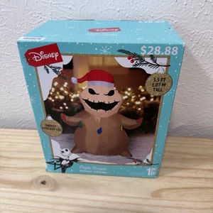 Oogie Boogie Airblown Inflatable Nightmare Before Christmas Disney LED 3.5' Tall - Picture 1 of 7