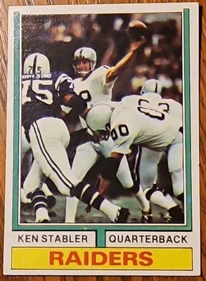 1974 Topps #451 K. Stabler. Tarjeta Oak Raiders NM HOF  Foto 1 de 4