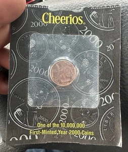 2000 Cheerios Cereal Lincoln Penny Sealed Coin with CoA, highly collectible - Picture 1 of 2