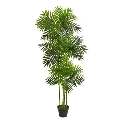 Árbol artificial palmera fénix casi natural 72" en verde/negro Foto 1 de 3