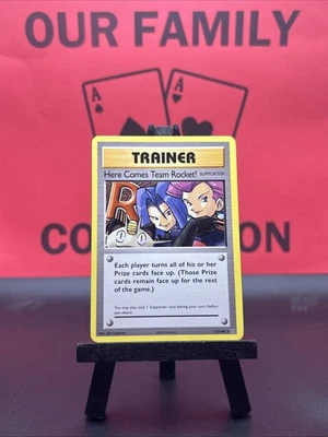 Here Comes Team Rocket! 113/108 Pokemon Card Evolutions Rare Non-Holo Secret LP - Image 1 of 4