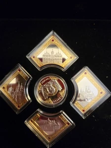 Heiligtümer der Ukraine. 5er Set Silber Proof Conis mit Box und Zertifikat - Bild 1 von 4