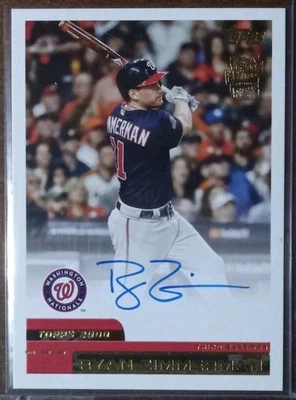 2024 Topps Archives - 2000 Fan Favorites Autographs Ryan Zimmerman #00FF-RZ (AU) - Image 1 of 2