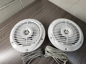 Kenwood KFC-1652MRW 150w 6.5-Inch Two-Way Marine Speaker System Pair - Picture 1 of 7