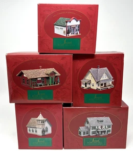 Hallmark Sarah Plain And Tall 1994 Complete Set Of 5 Houses & Buildings in Boxes - Picture 1 of 16