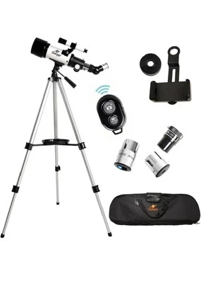 Gskyer AZ70400 400mm Astronomical Refracting Telescope 70mm Aperture AZ Mount - Image 1 of 4