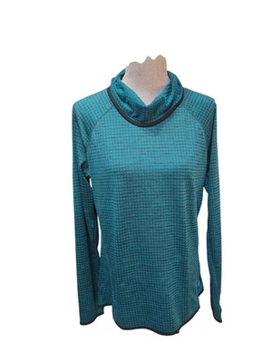 Top de entrenamiento informal manga larga gofre verde negro RBX para mujer nuevo con etiquetas grande Foto 1 de 4