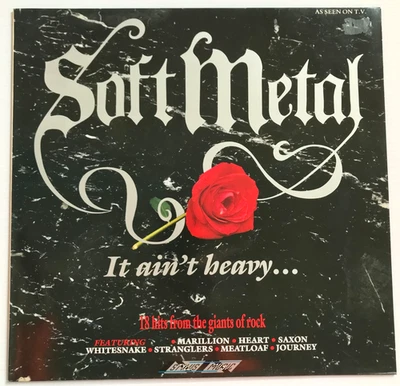 Soft Metal - It Ain't Heavy  Vinyl LP Compilation - Whitesnake, Poison, Saxon - Image 1 of 4