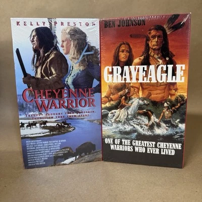 Two Sealed 90s VHS Tapes. Western Movies Native American Indian Gun Slinger - Image 1 of 4